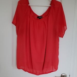 Orange blouse w/tank top